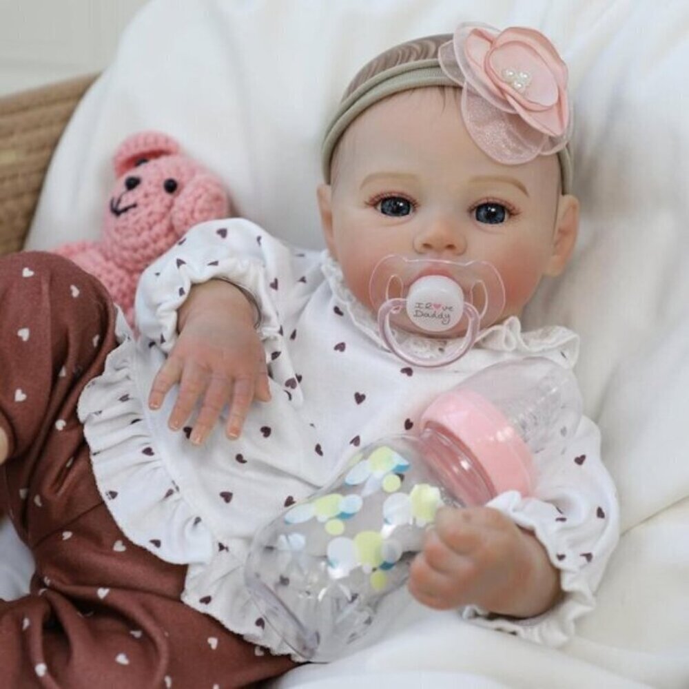 18 Inch Cute Soft Vinyl Realistic-Newborn Baby Doll for 3+ Year Old Kids - Picture 4 of 8